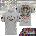 NFL New Orleans Saints Native American Heritage Month New 3D Shirt