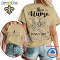 NFL New Orleans Saints Nurse Appreciation Month Limited Edition Vintage T Shirt