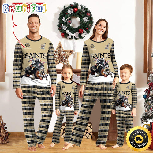 NFL New Orleans Saints Pajamas Bunny Sports For Family Custom Name Pajamas