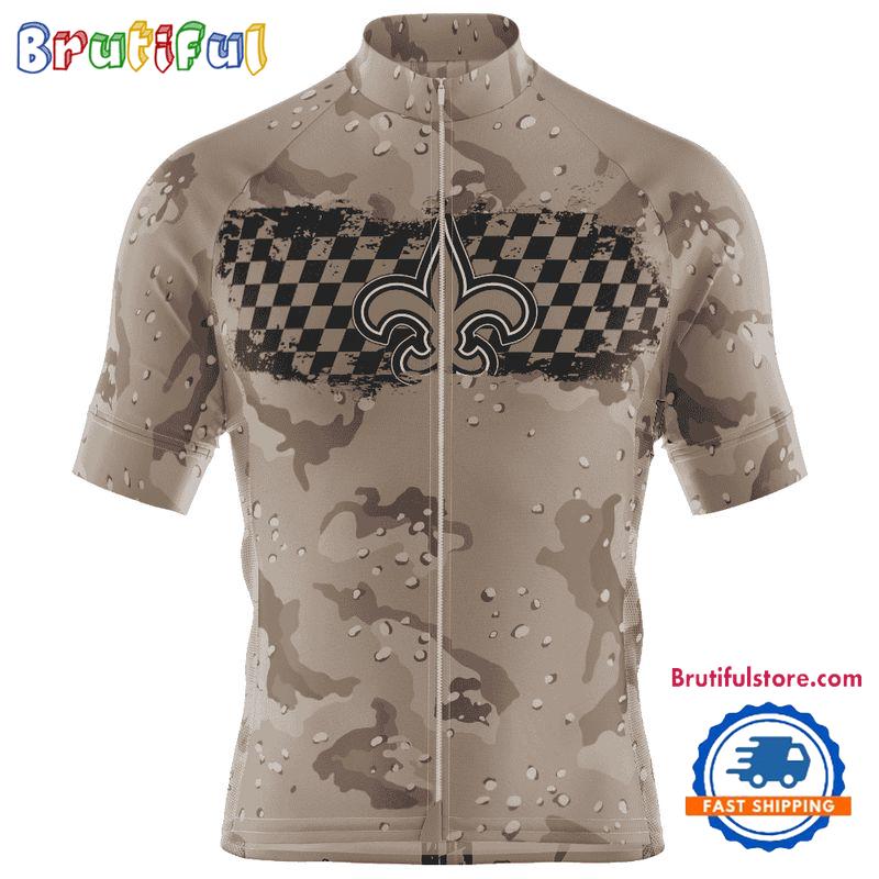 NFL New Orleans Saints Special Desert Camo Cycling Jersey