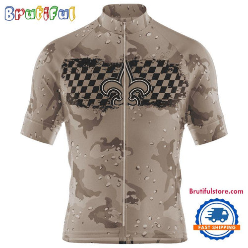NFL New Orleans Saints Special Desert Camo Cycling Jersey