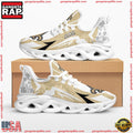 NFL New Orleans Saints Symbol Geometric Pattern Max Soul Shoes Running Sneakers