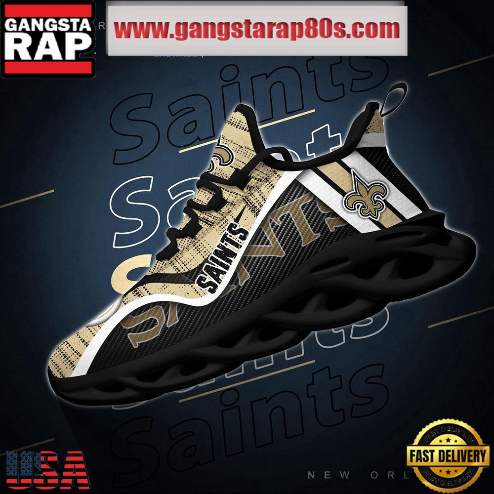 NFL New Orleans Saints Unique Design Max Soul Shoes Running Sneakers