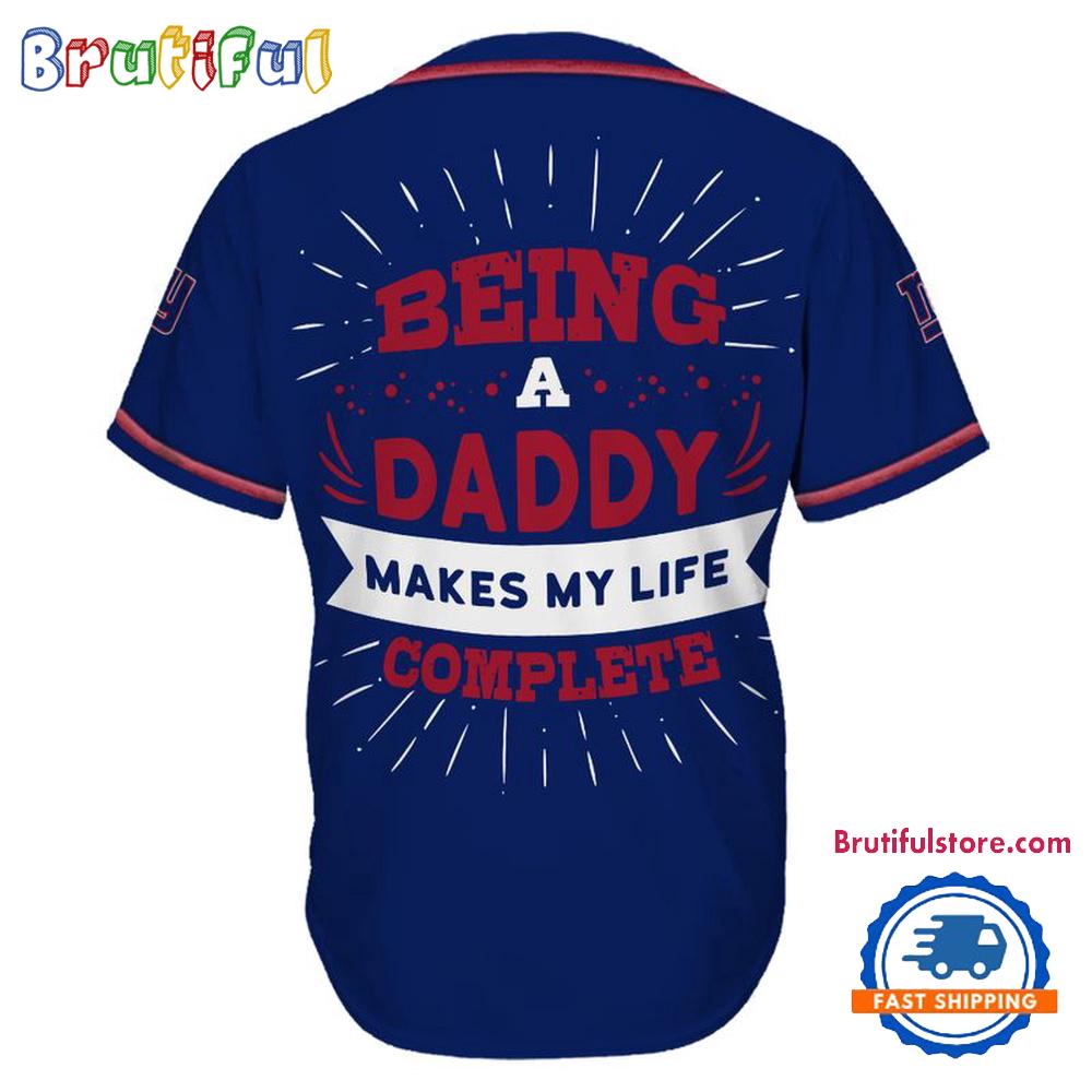 NFL New York Giants Football Being A Daddy Father’s Day Baseball Jersey