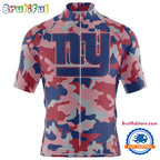 NFL New York Giants Football Team Colorful Camo Cycling Jersey