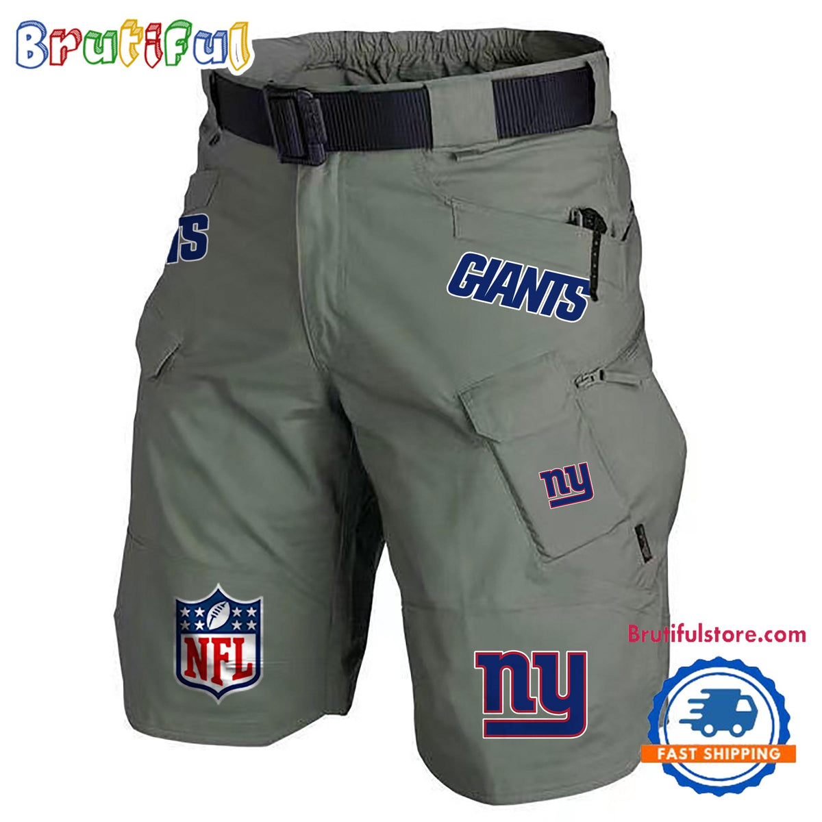 NFL New York Giants Football Team Military Tactical Shorts