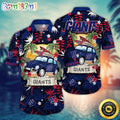 NFL New York Giants Hawaii Shirt Car Plam Tree Aloha Shirt