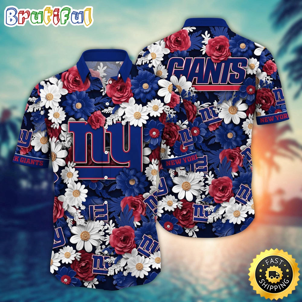 NFL New York Giants Hawaii Shirt Flower Sunny Day Essentials
