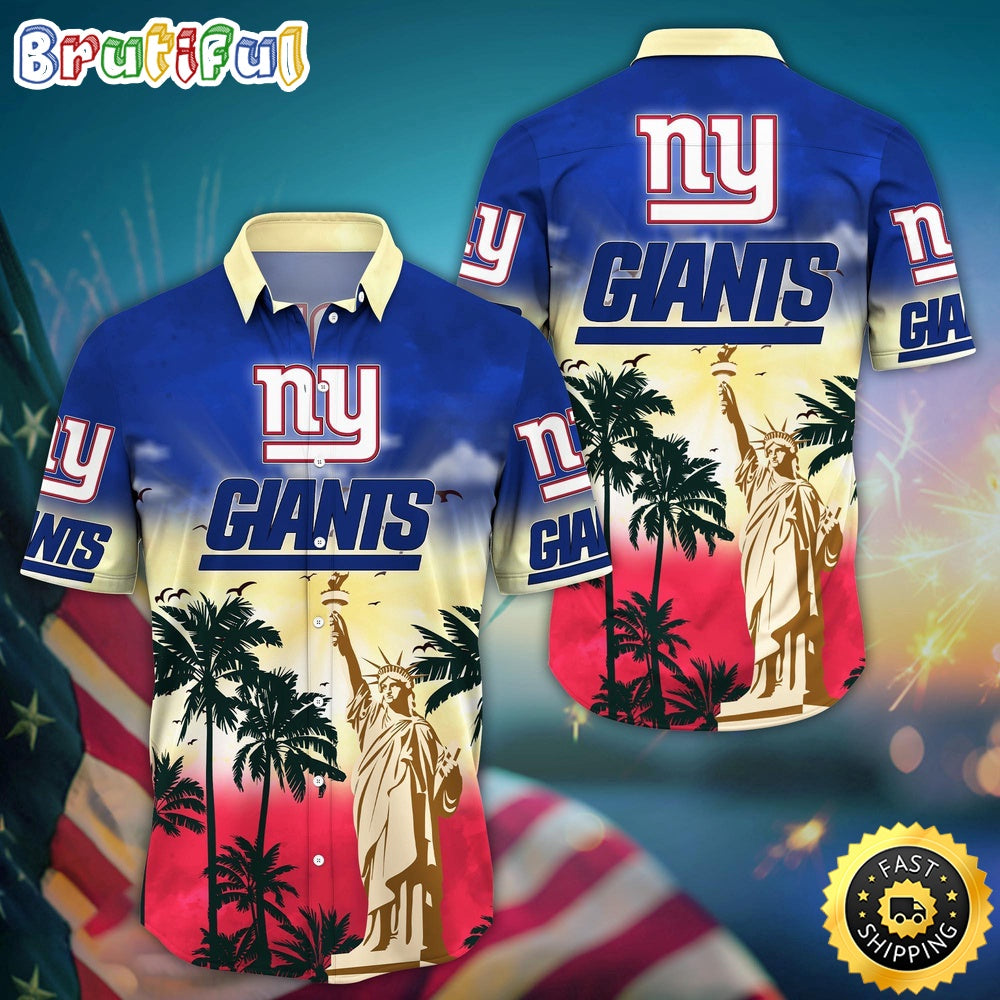 NFL New York Giants Hawaii Shirt Statue Of Liberty Aloha Shirt