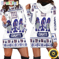 NFL New York Giants Hoodie Dress Gnomes All Over Print Hoodie Women