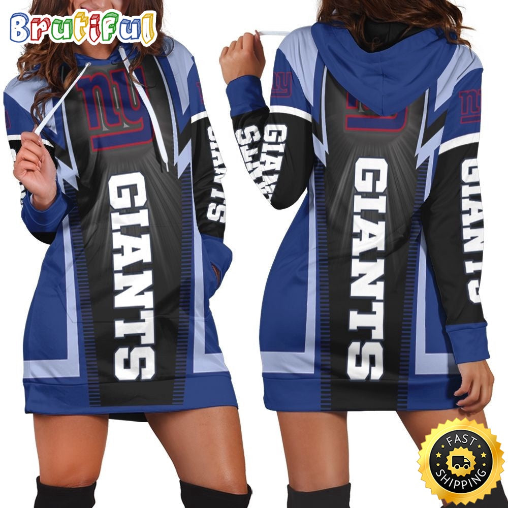 NFL New York Giants Hoodie Dress Print 3D Hoodie Women For Fans