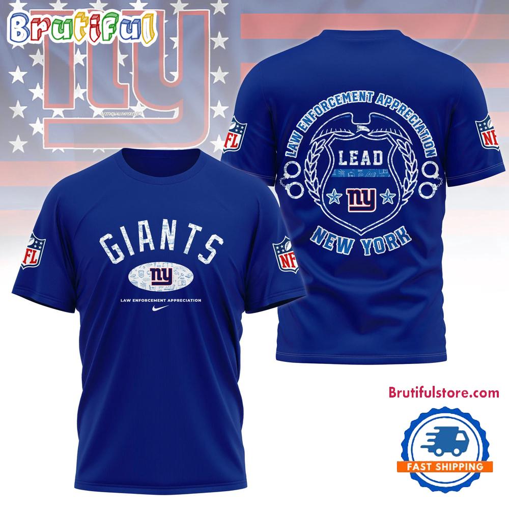 NFL New York Giants Law Appreciation Month 3D Shirt, Football Law Appreciation Month TShirt