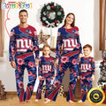 NFL New York Giants Pajamas Flower Sports For Family Custom Name Pajamas