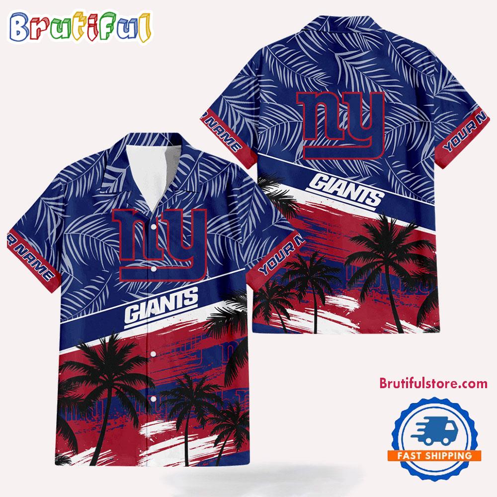 NFL New York Giants Palm Tree Tropical Trendy Football Hawaiian Shirt