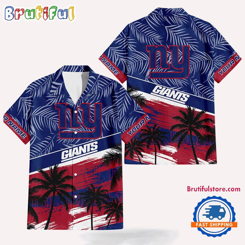 NFL New York Giants Palm Tree Tropical Trendy Football Hawaiian Shirt