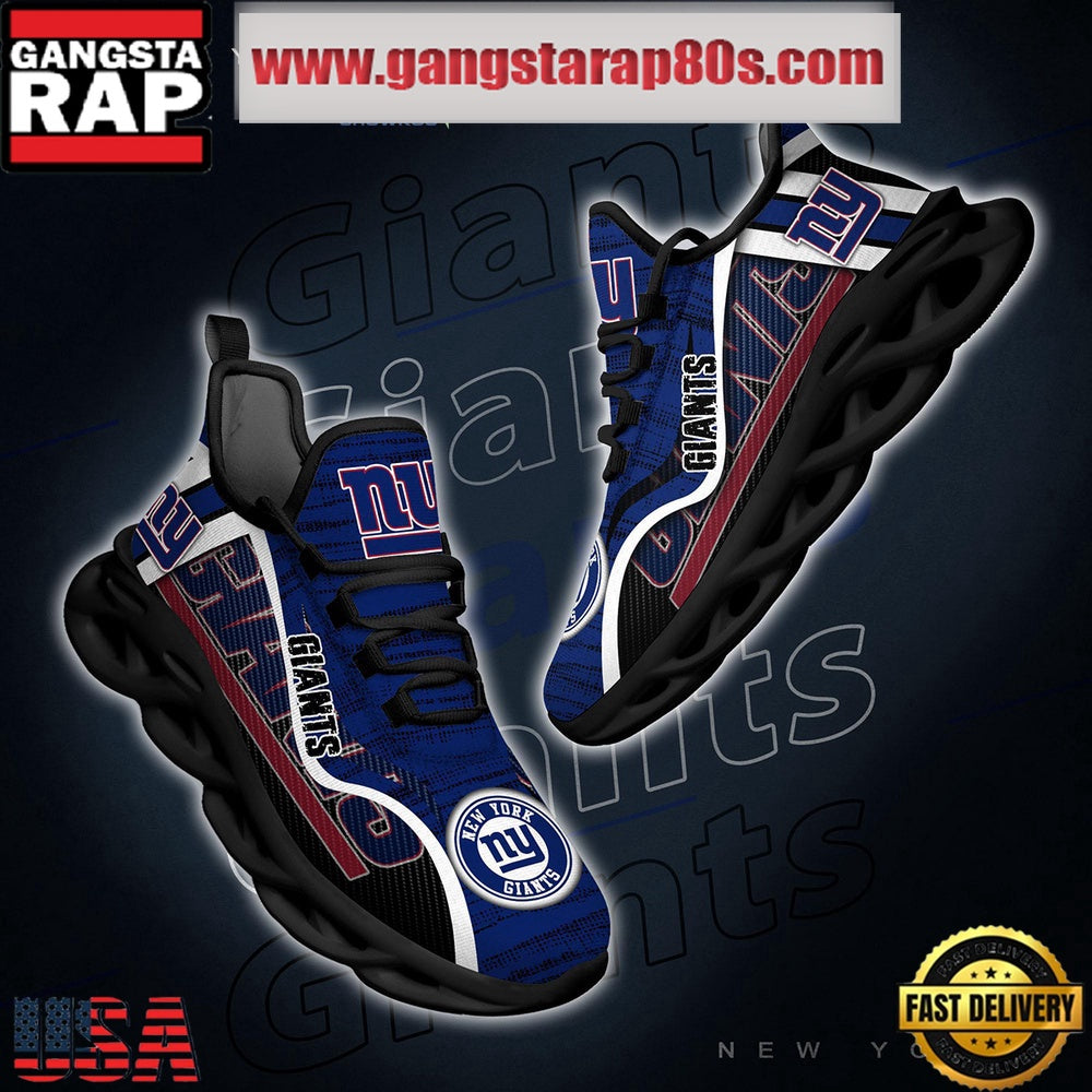 NFL New York Giants Unique Design Max Soul Shoes Running Sneakers