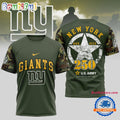 NFL New York Giants US Army 250th Birthday Celebration 3D Shirt