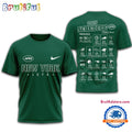 NFL New York Jets 2025 SCHEDULE Unisex 3D Shirt