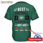 NFL New York Jets Best Dad Ever Baseball Jersey