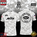 NFL New York Jets Camo 2025 Salute to Service Polo Shirt