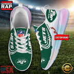 NFL New York Jets Custom Rainbow Atmospheric Air Force 1 Sneaker Shoes