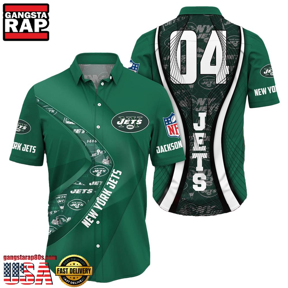 NFL New York JetsCustom Name Number New Design Hawaiian Shirt For Men Women