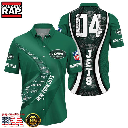 NFL New York JetsCustom Name Number New Design Hawaiian Shirt For Men Women
