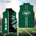 NFL New York Jets Football New Season Personalized Sleeveless Down Puffer Jacket