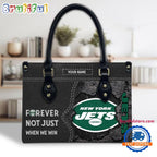 NFL New York Jets Forever Not Just When We Win Women’s Leather Hand Bag