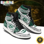 NFL New York Jets Green Grey Air Jordan 1 High Sneakers