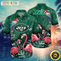 NFL New York Jets Hawaii Shirt Flamingo And Flower Aloha Shirt