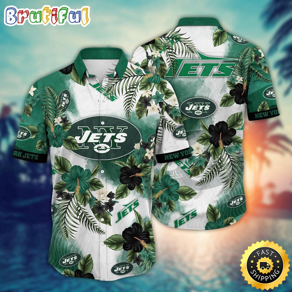 NFL New York Jets Hawaii Shirt Flower Trendy Floral Tops