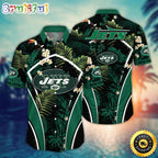 NFL New York Jets Hawaii Shirt Flower Vibrant Beachy Shirts