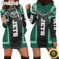 NFL New York Jets Hoodie Dress Print 3D Hoodie Women For Fans