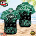 NFL New York Jets Logo Team Aloha Hawaiian Shirt