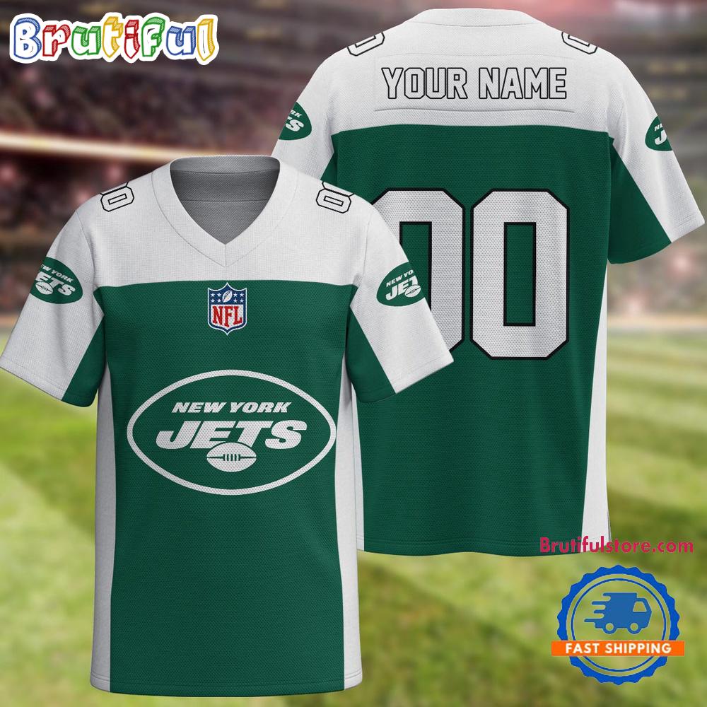 NFL New York Jets Team New Season Personalized Football Jersey