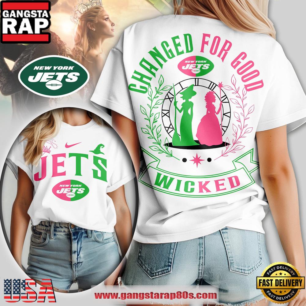 NFL New York Jets Wicked Changed For Good Women T-Shirt