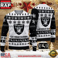 NFL Las Vegas Raiders 2025 Reindeer Christmas Tree Ugly Xmas Sweater