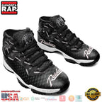 NFL Oakland Raiders Black Unique Design Air Jordan 11 Sneaker Shoes