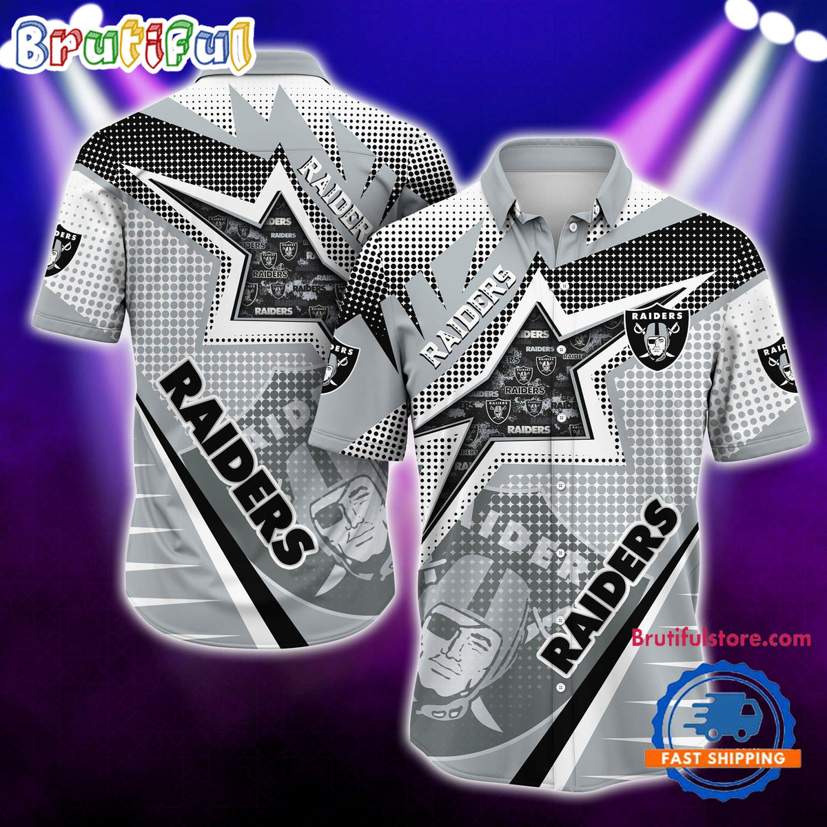 NFL Las Vegas Raiders Special Football Team Star Hawaiian Shirts