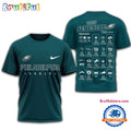NFL Philadelphia Eagles 2025 SCHEDULE Unisex 3D Shirt
