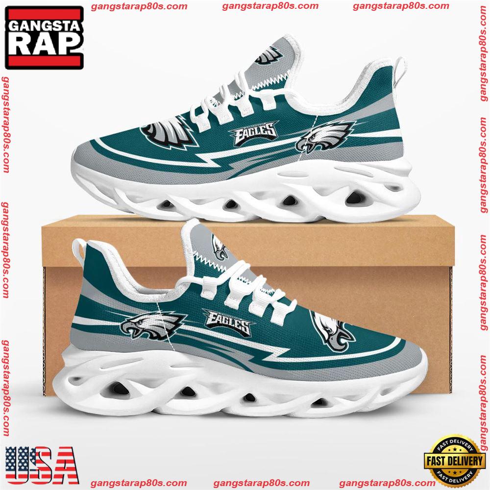 NFL Philadelphia Eagles Are Coming Curves Max Soul Shoes Running Sneakers