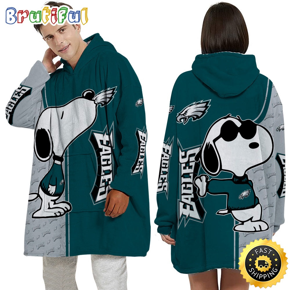 NFL Philadelphia Eagles Blanket Hoodie For Fans Unisex Hoodie