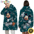 NFL Philadelphia Eagles Blanket Hoodie Mickey Mouse Lover Unisex Hoodie