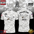 NFL Philadelphia Eagles Camo 2025 Salute to Service Polo Shirt