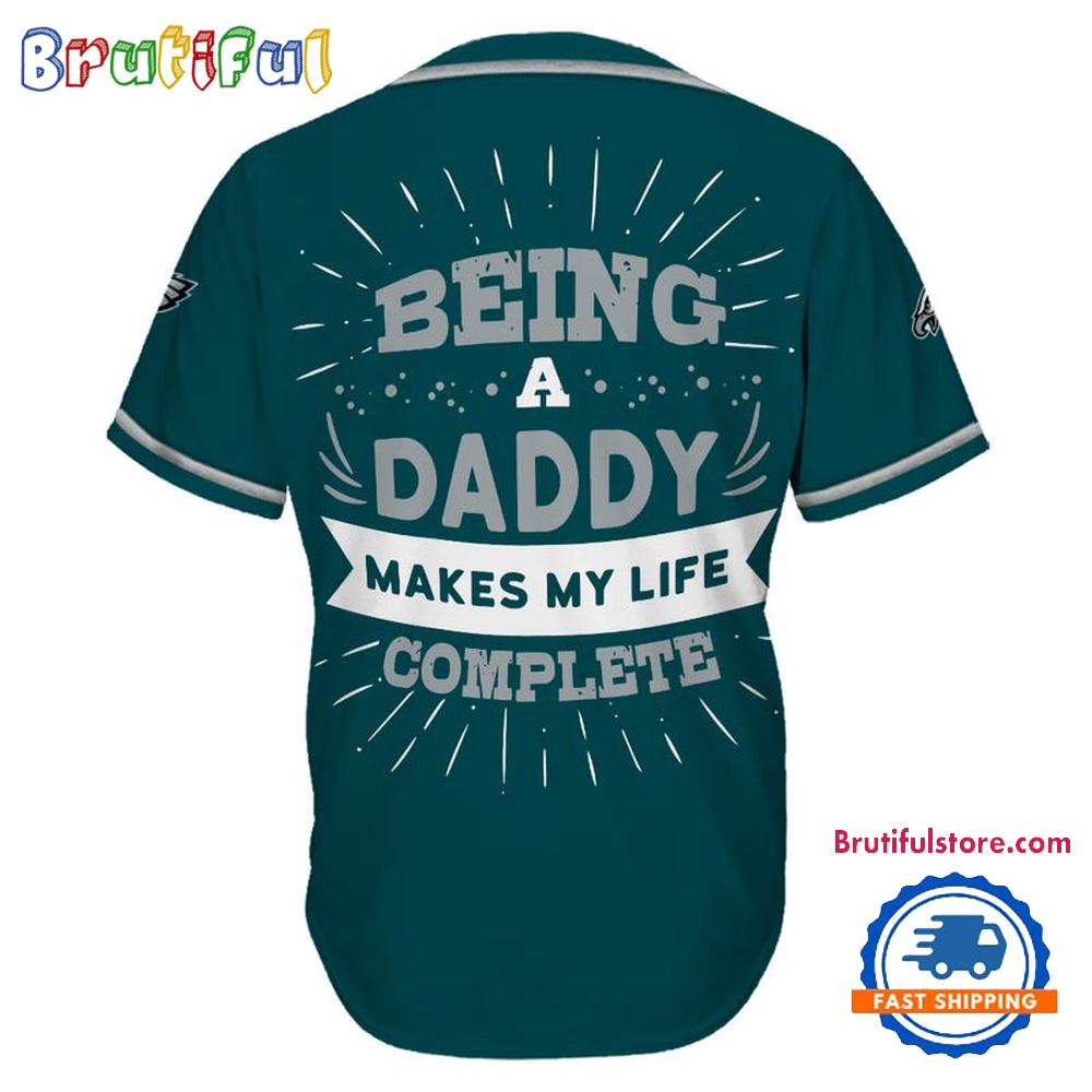 NFL Philadelphia Eagles Football Being A Daddy Father’s Day Baseball Jersey