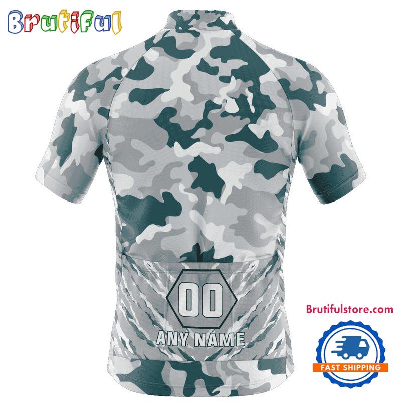 NFL Philadelphia Eagles Football Team Colorful Camo Cycling Jersey