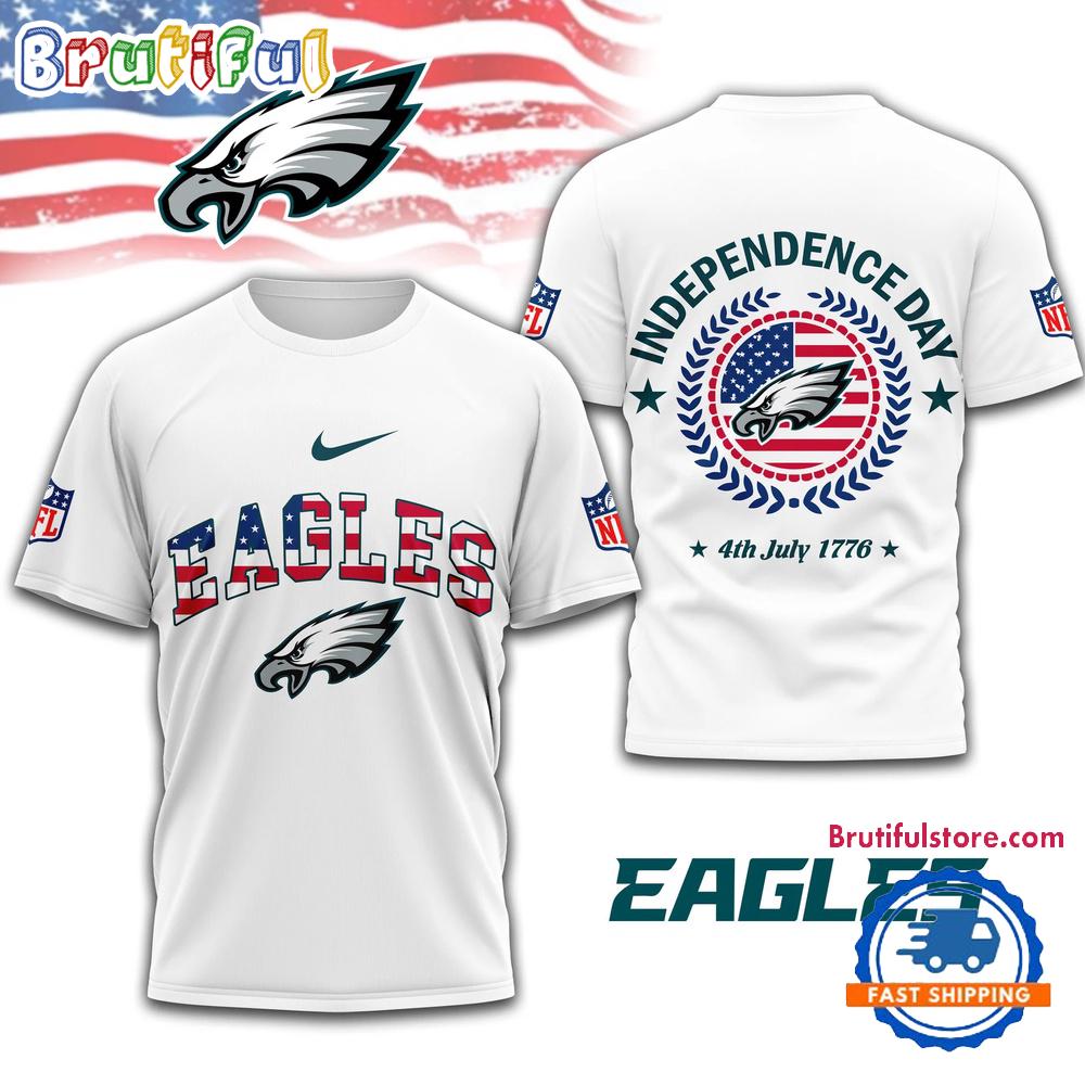 NFL Philadelphia Eagles Football Team Independence Day New Design 3D Shirt