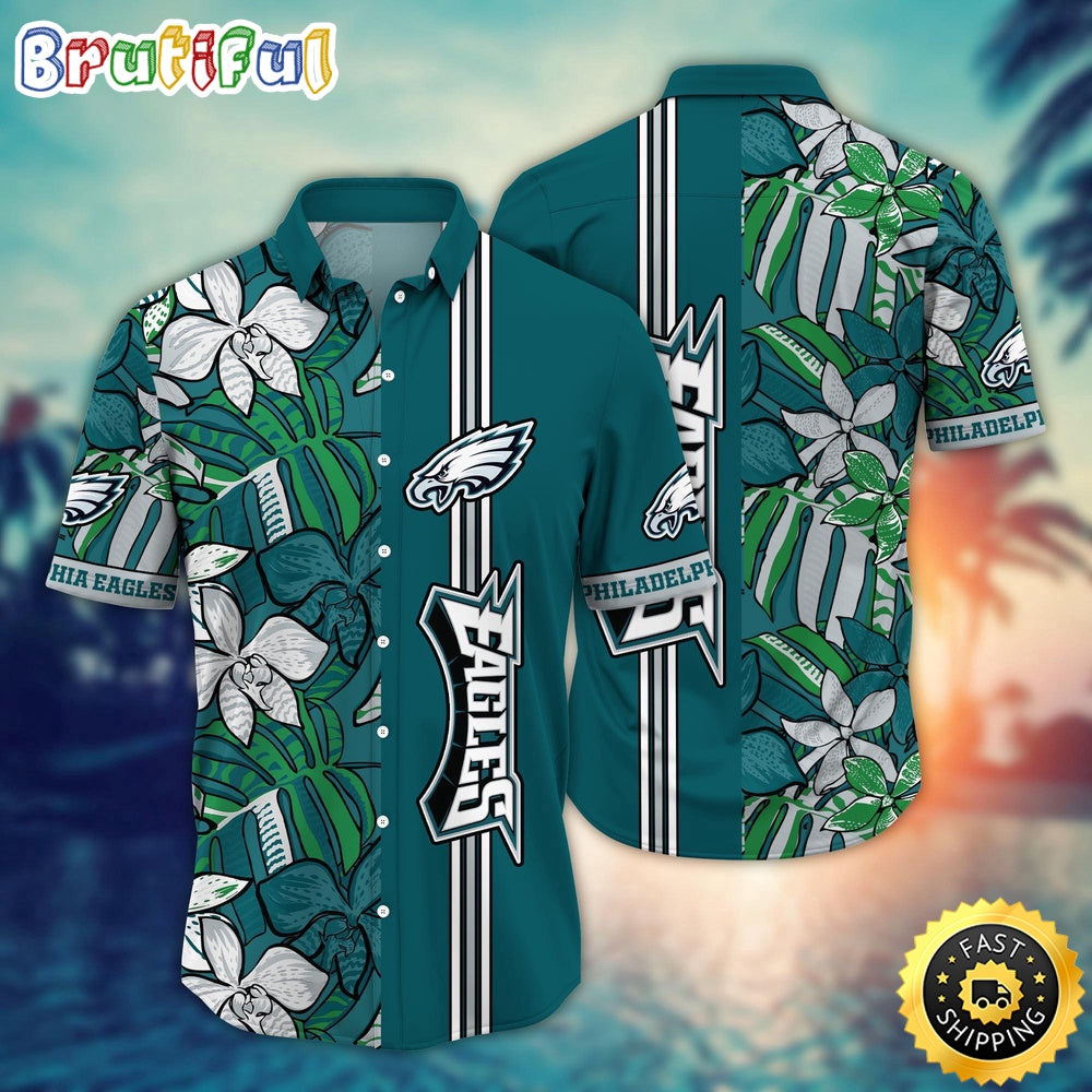 NFL Philadelphia Eagles Hawaii Shirt Flower Chic Aloha Fashion
