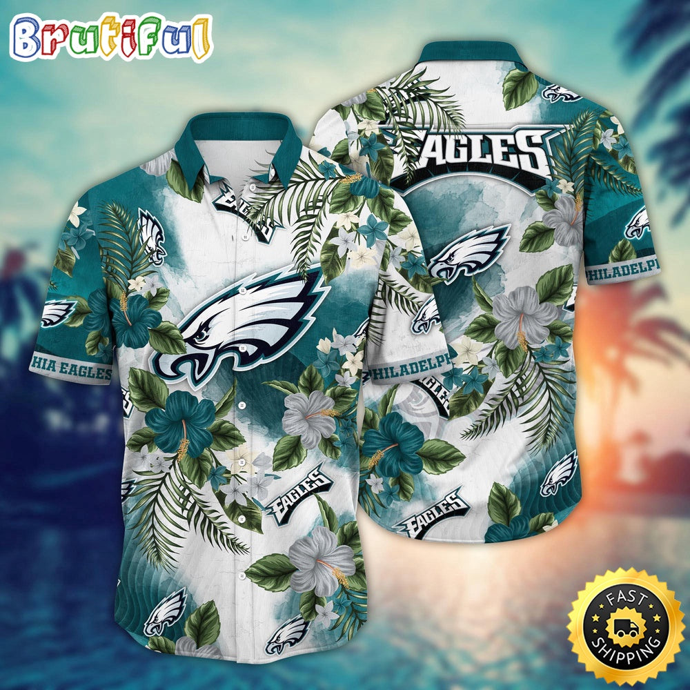 NFL Philadelphia Eagles Hawaii Shirt Flower Trendy Floral Tops